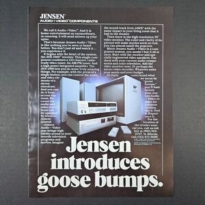 1983 Jensen Sound Laboratories Audio Video Components Vintage Print‎ Ad AVS-1500